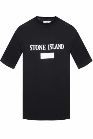 T-shirt with a printed logo, zdjęcie 1 T-shirt with a printed logo od Stone Island